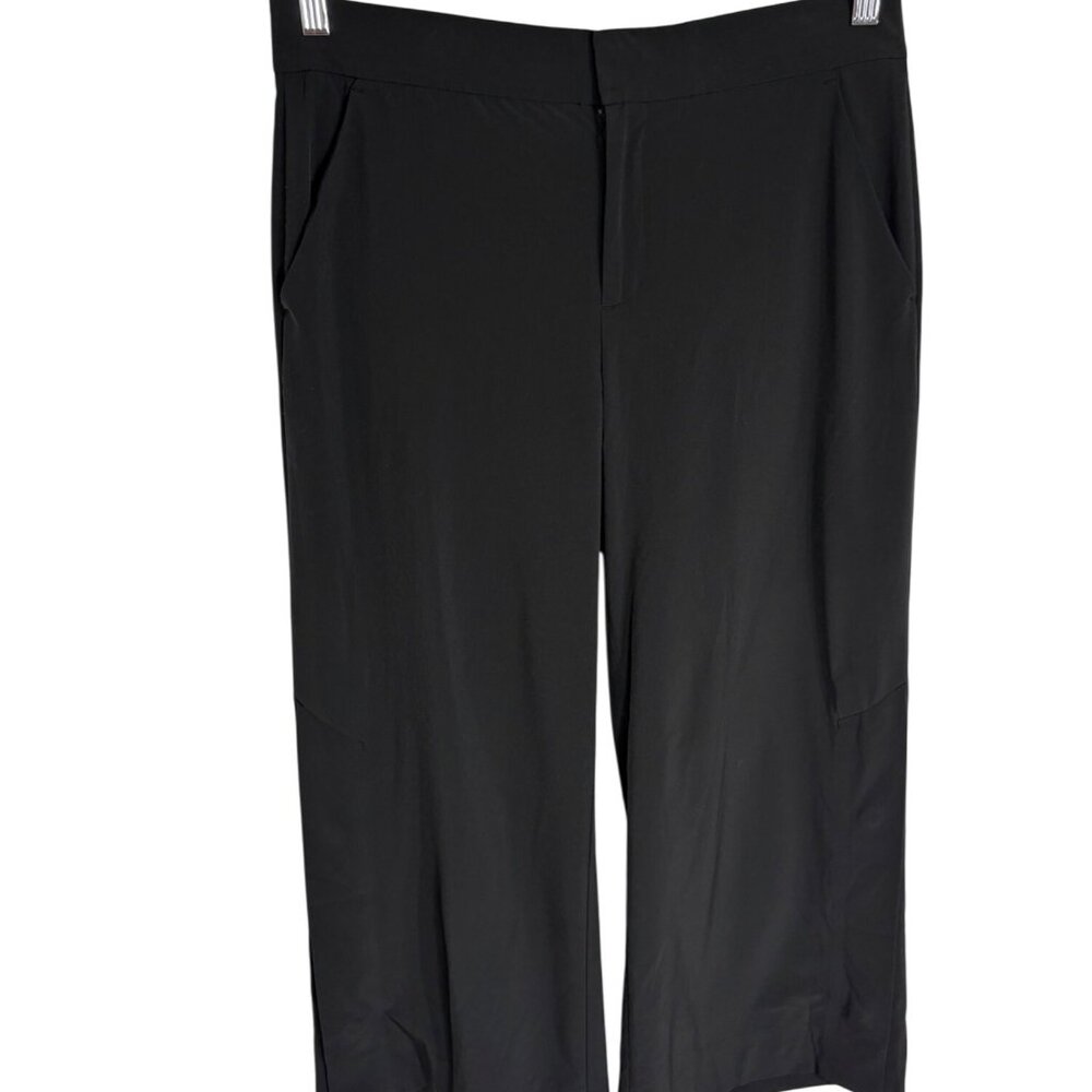Athleta Tribeca Wide Leg Cropped Pants in Black-sz 8 - Picture 4 of 11